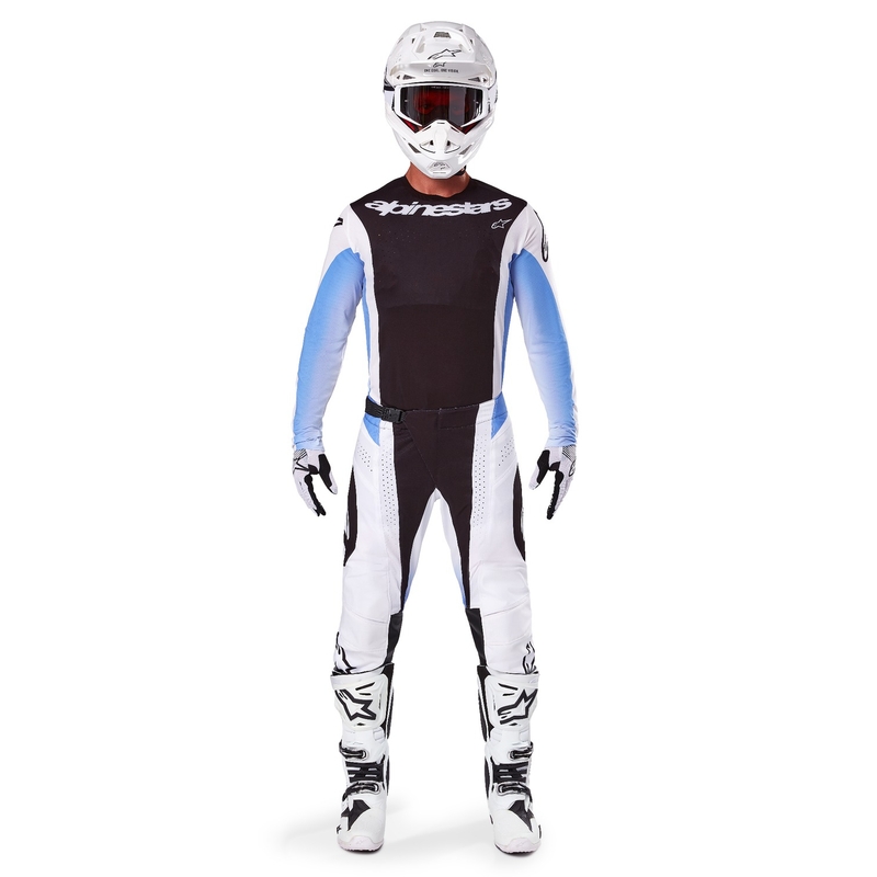 Alpinestars Techstar Melt motokros majica crno-plava