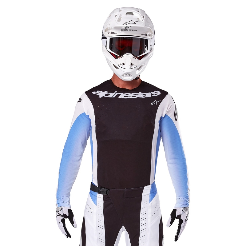 Alpinestars Techstar Melt motokros majica crno-plava