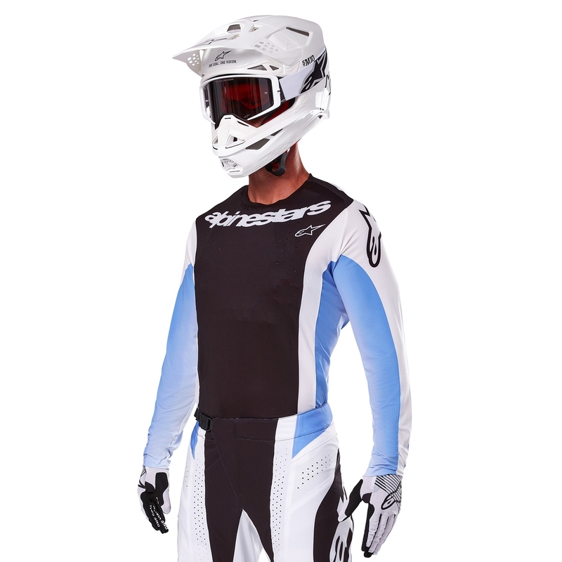 Alpinestars Techstar Melt motokros majica crno-plava