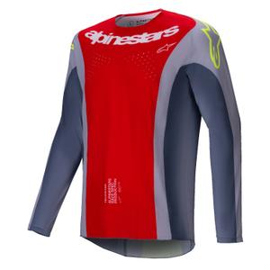 Alpinestars Techstar Melt motocross majica crveno-siva