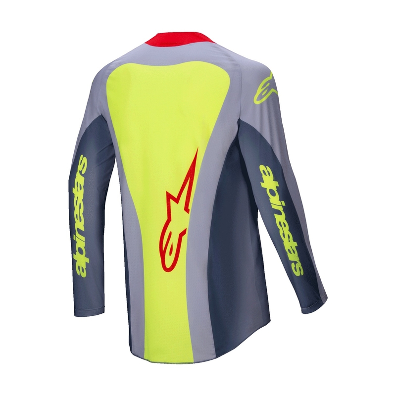 Alpinestars Techstar Melt motocross majica crveno-siva