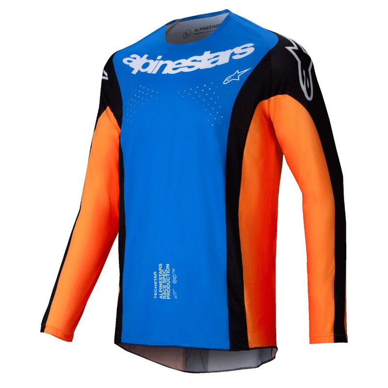 Alpinestars Techstar Melt motokros majica narančasto-plava