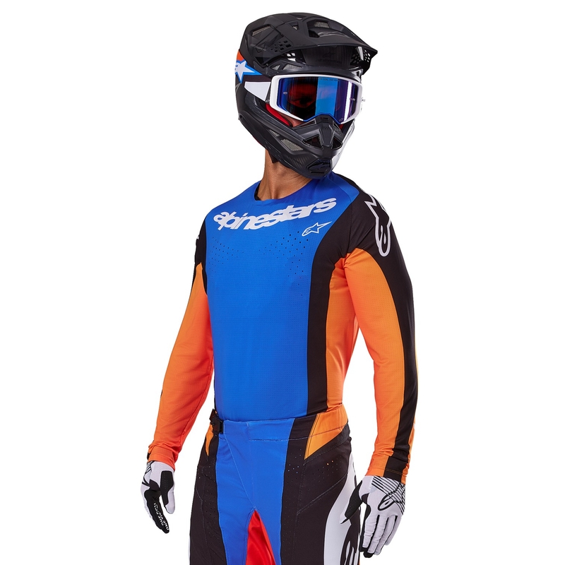 Alpinestars Techstar Melt motokros majica narančasto-plava