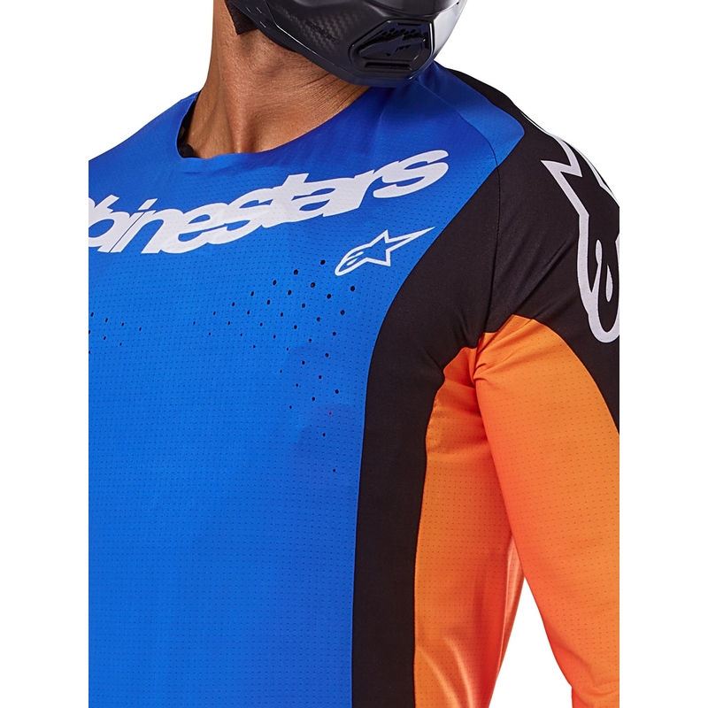 Alpinestars Techstar Melt motokros majica narančasto-plava