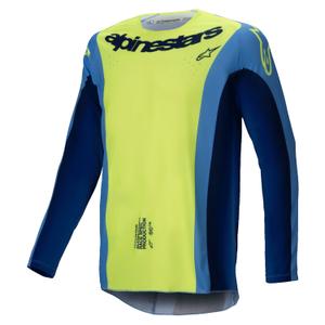 Motocross dres Alpinestars Techstar Melt fluo žuto-plavi