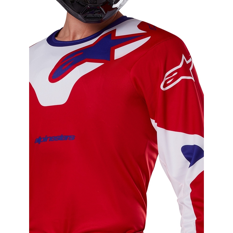 Alpinestars Racer Veil motocross dres crveno-bijeli