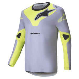 Motocross dres Alpinestars Racer Veil sivo-fluo žuti