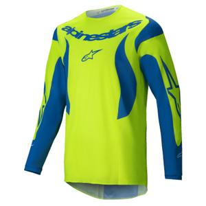 Motocross dres Alpinestars Fluid Haul fluo žuto-plavi