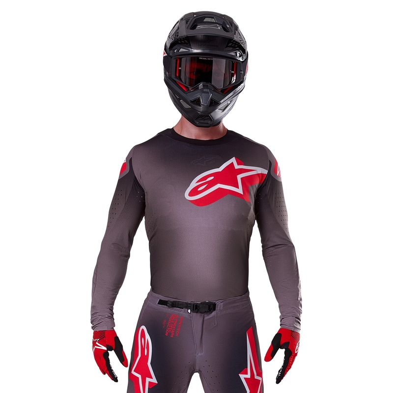 Alpinestars Supertech Lipan motocross dres dim-crvena