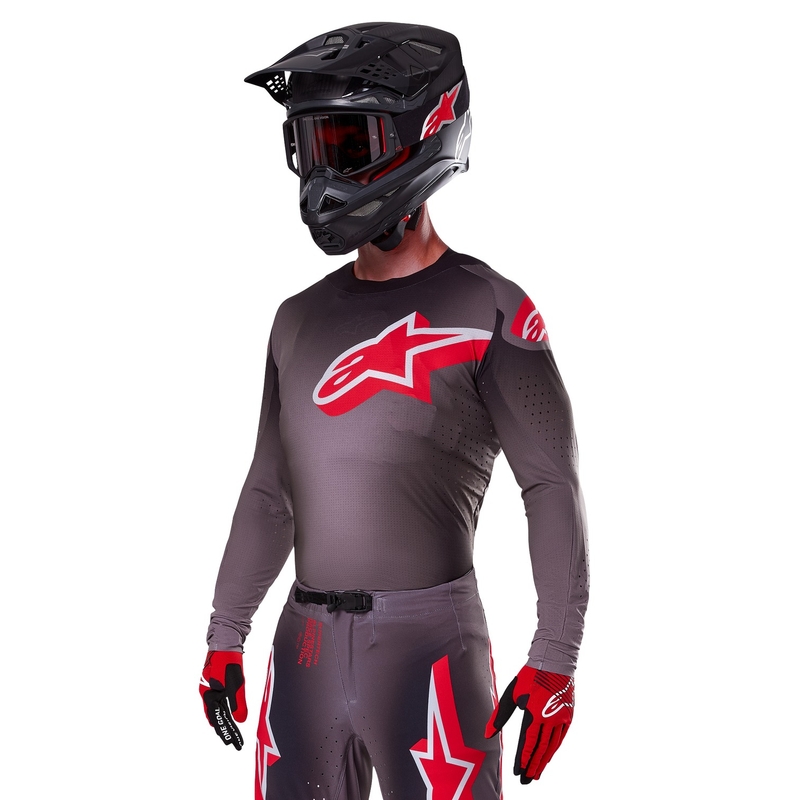 Alpinestars Supertech Lipan motocross dres dim-crvena