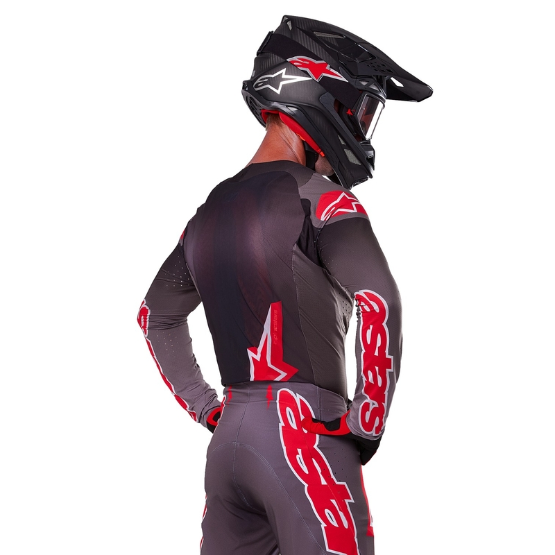 Alpinestars Supertech Lipan motocross dres dim-crvena