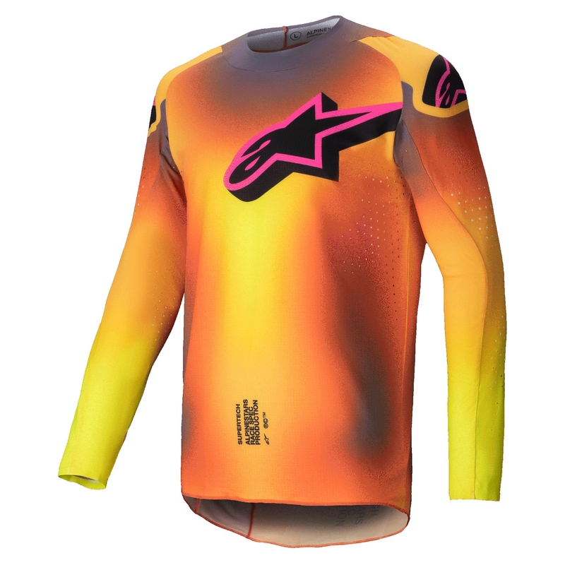 Alpinestars Supertech Lipan motocross dres žuto-roza