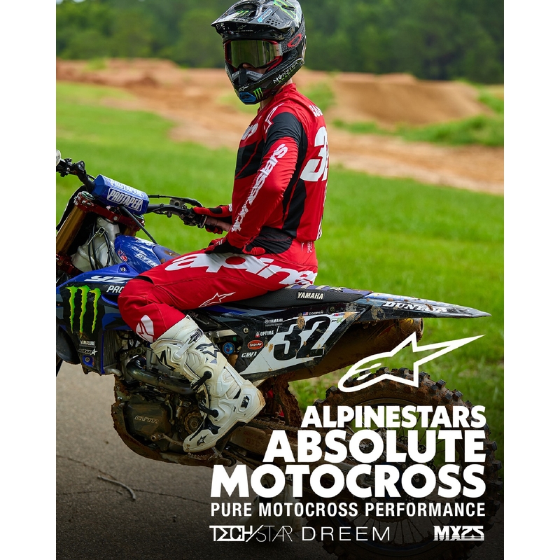 Alpinestars Techstar Dreem motocross majica crveno-crna
