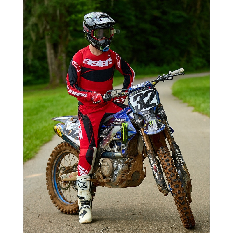 Alpinestars Techstar Dreem motocross majica crveno-crna