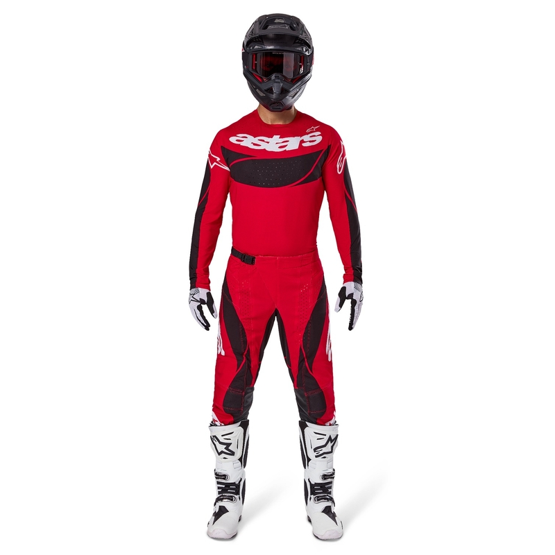 Alpinestars Techstar Dreem motocross majica crveno-crna