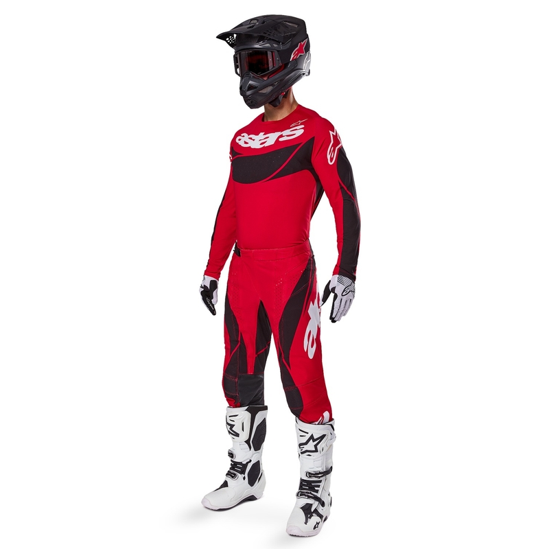 Alpinestars Techstar Dreem motocross majica crveno-crna