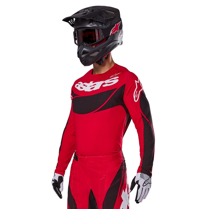 Alpinestars Techstar Dreem motocross majica crveno-crna