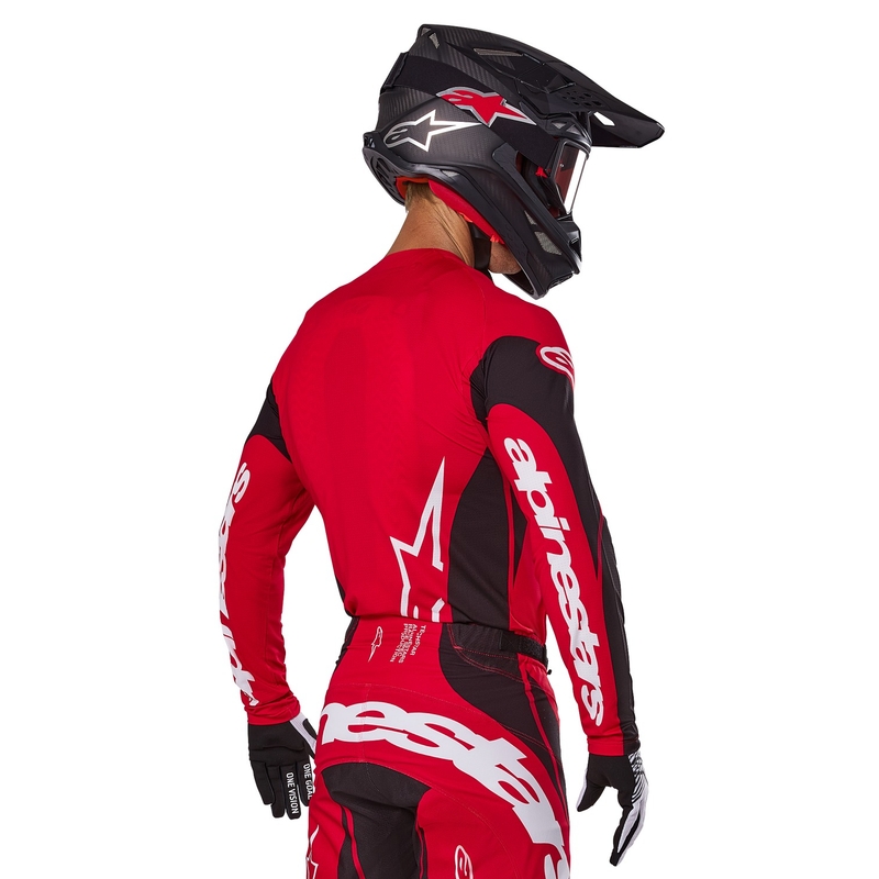 Alpinestars Techstar Dreem motocross majica crveno-crna