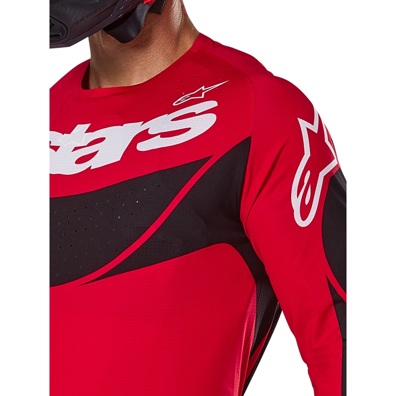 Alpinestars Techstar Dreem motocross majica crveno-crna