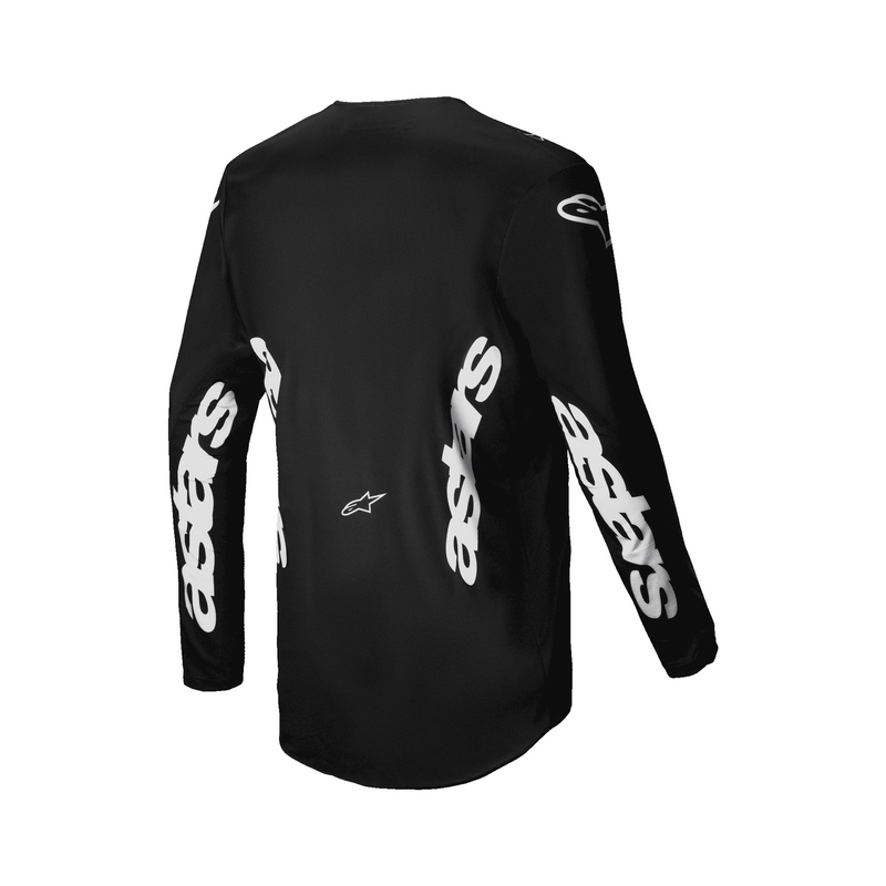 Alpinestars Racer Graphite motocross majica crno-siva