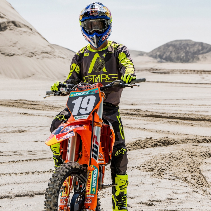 Alpinestars Racer Hollow motocross majica tamno kamuflažno-fluo žuta