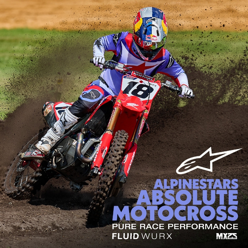 Alpinestars Fluid Wurx motocross dres fluo ljubičasto-crveni