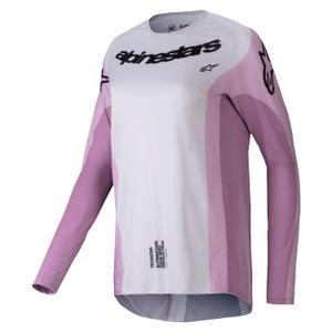 Alpinestars Stella Techstar Melt crno-krem-crvena ženska motokros majica