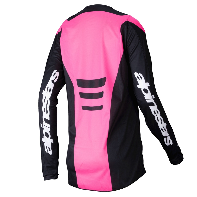 Alpinestars Stella Fluid Haul ženska motokros majica crno-fluo ružičasta