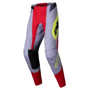 Alpinestars Techstar Melt motocross hlače crveno-sive