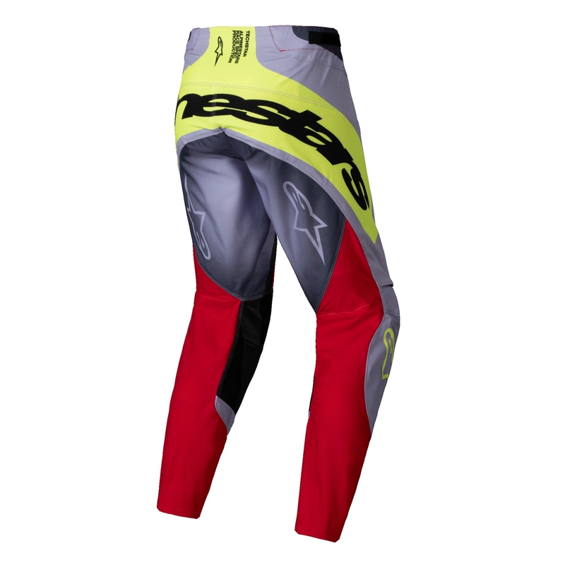 Alpinestars Techstar Melt motocross hlače crveno-sive