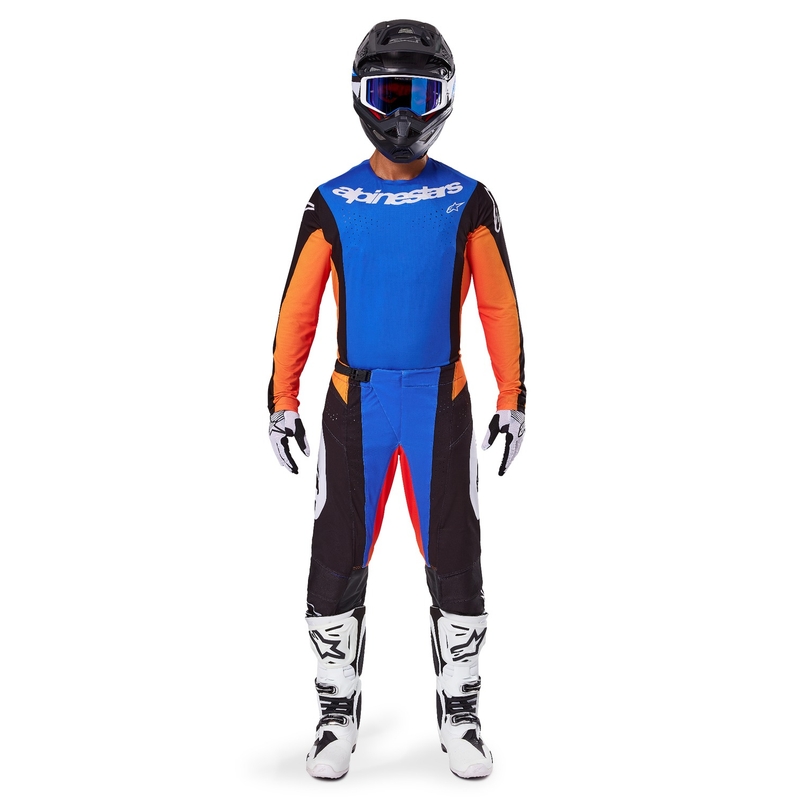 Alpinestars Techstar Melt motokros hlače narančasto-plave