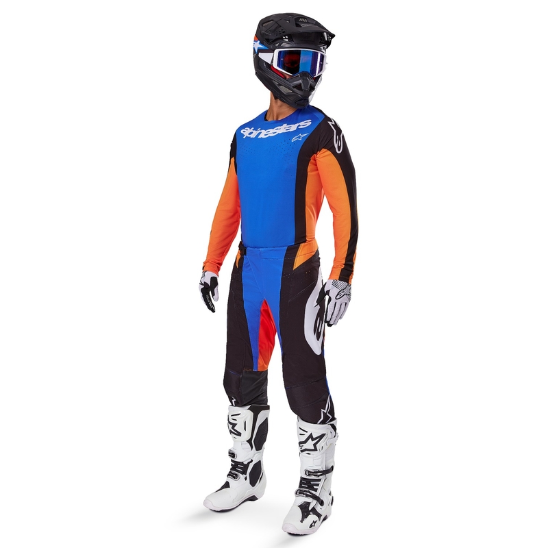 Alpinestars Techstar Melt motokros hlače narančasto-plave