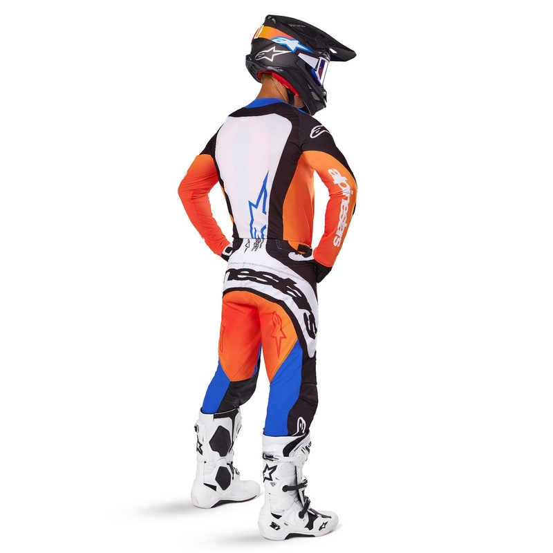 Alpinestars Techstar Melt motokros hlače narančasto-plave