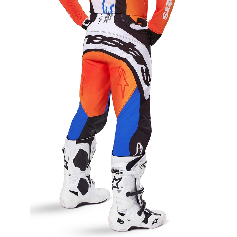 Alpinestars Techstar Melt motokros hlače narančasto-plave
