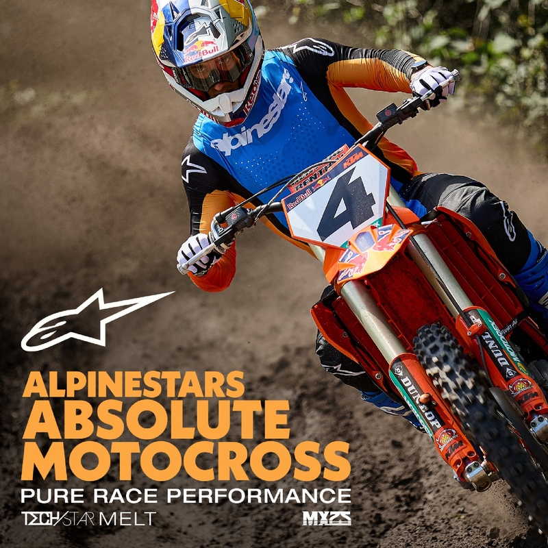 Alpinestars Techstar Melt motokros hlače narančasto-plave
