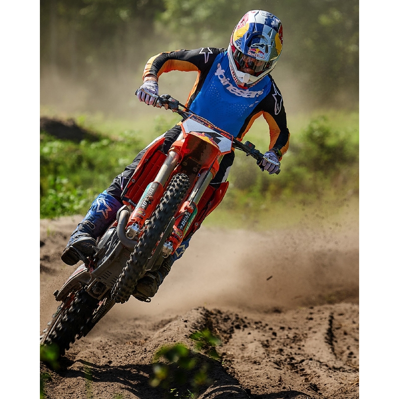 Alpinestars Techstar Melt motokros hlače narančasto-plave