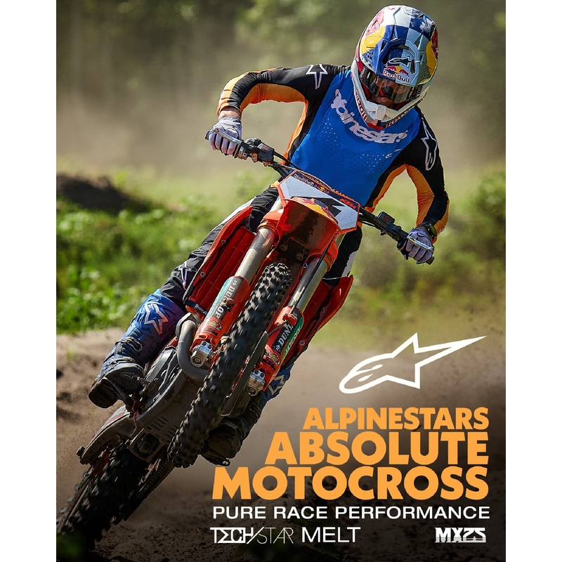 Alpinestars Techstar Melt motokros hlače narančasto-plave