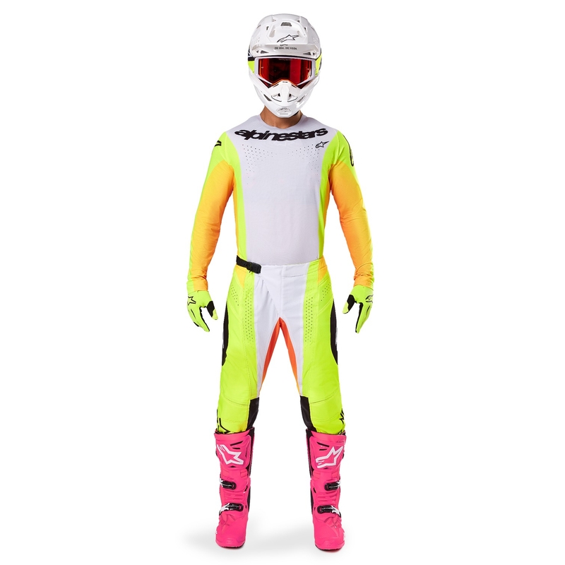 Alpinestars Techstar Melt motocross hlače žuto-crne