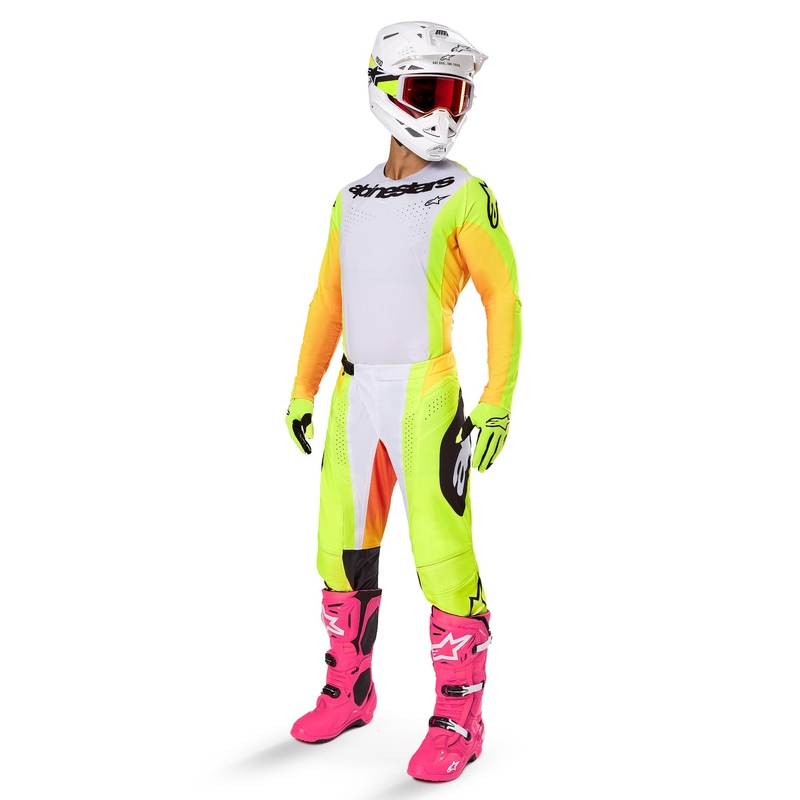 Alpinestars Techstar Melt motocross hlače žuto-crne