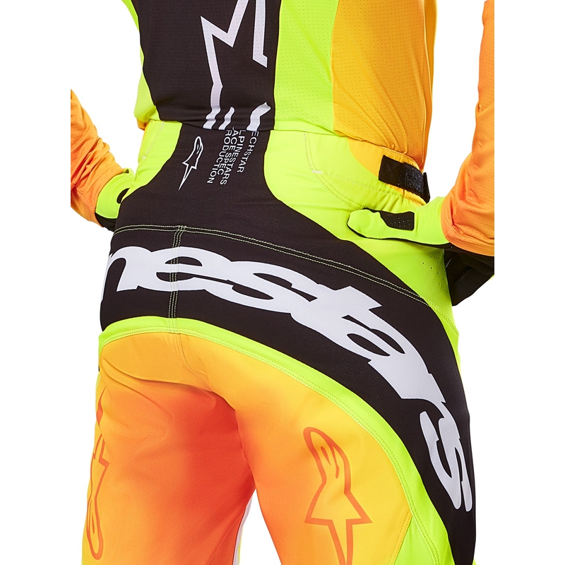 Alpinestars Techstar Melt motocross hlače žuto-crne