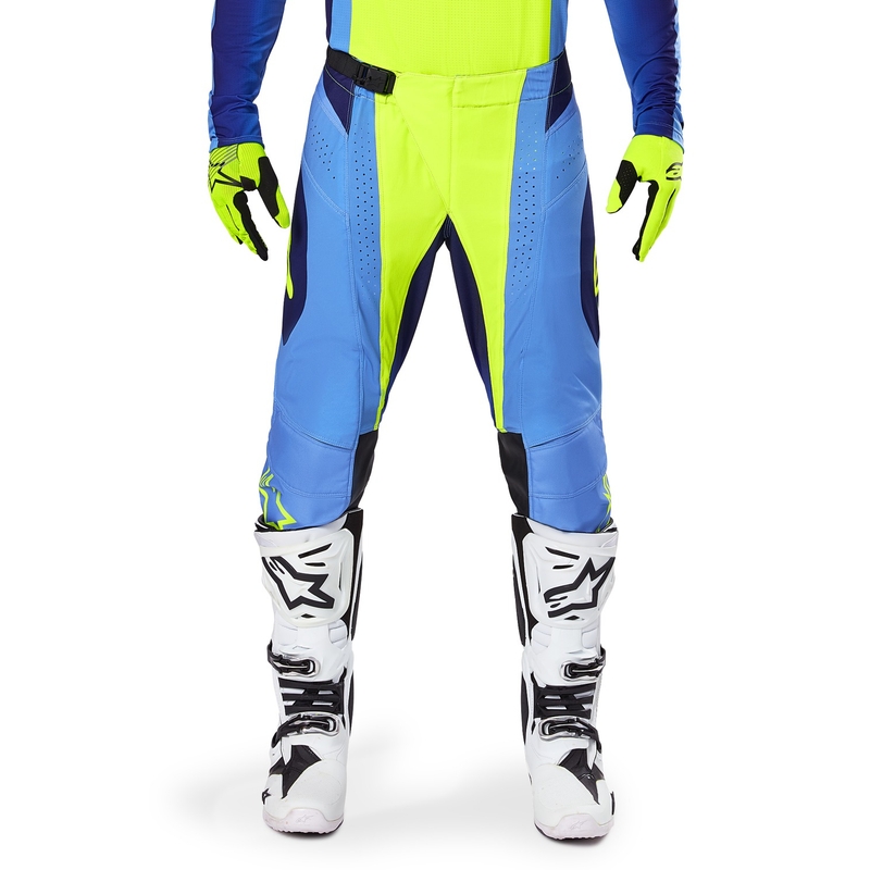 Motocross hlače Alpinestars Techstar Melt fluo žuto-plave
