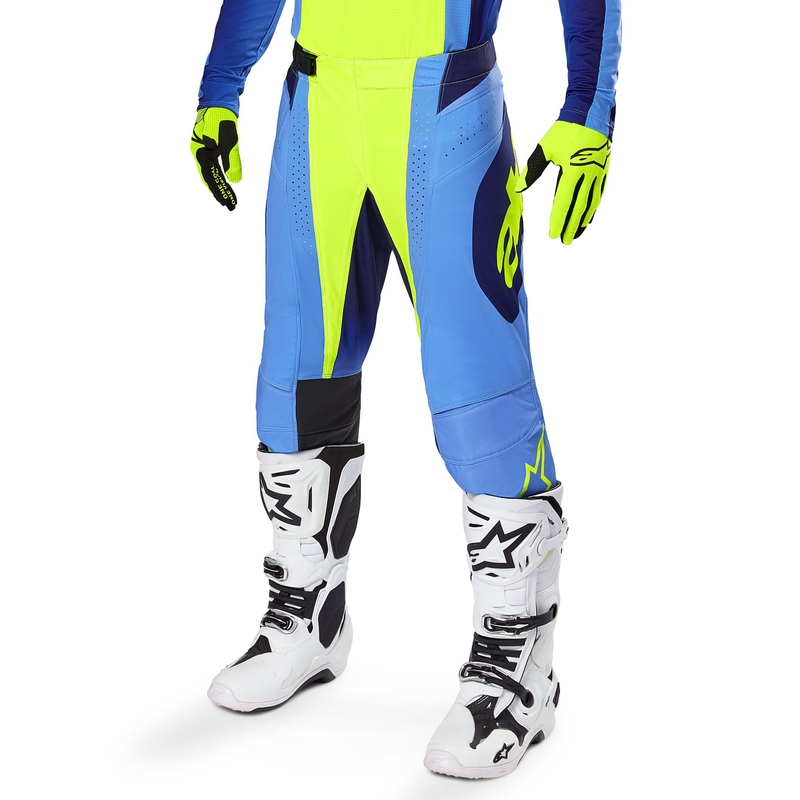 Motocross hlače Alpinestars Techstar Melt fluo žuto-plave