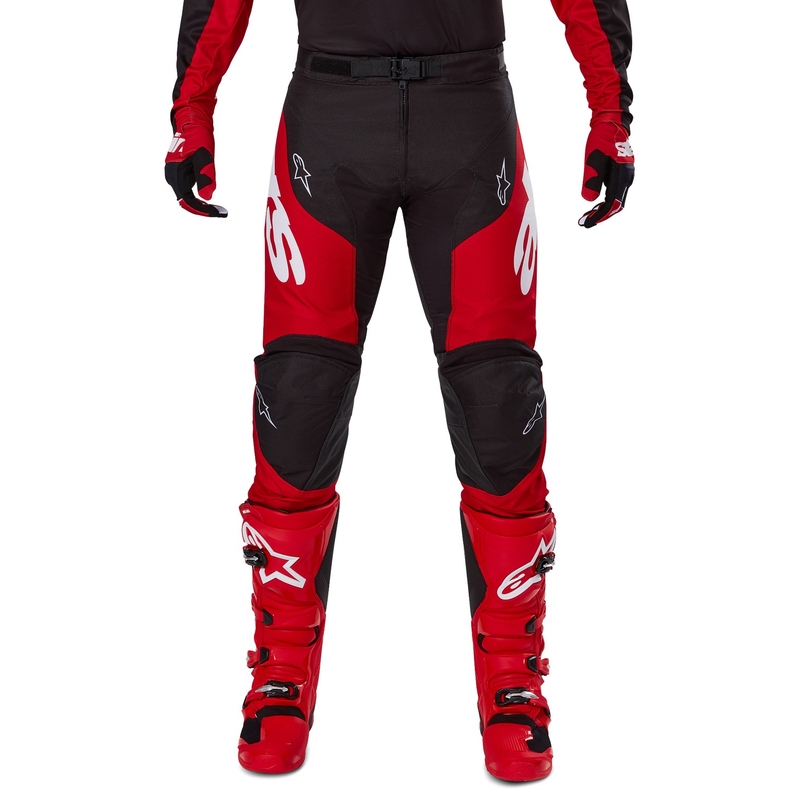 Alpinestars Racer Veil motokros hlače crno-crvene