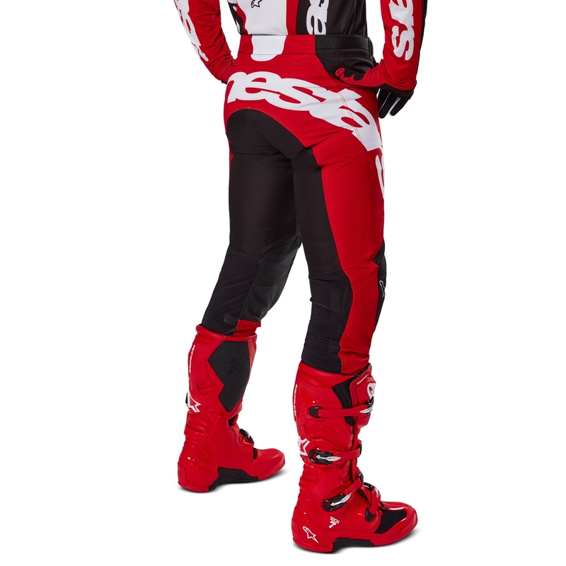 Alpinestars Racer Veil motokros hlače crno-crvene