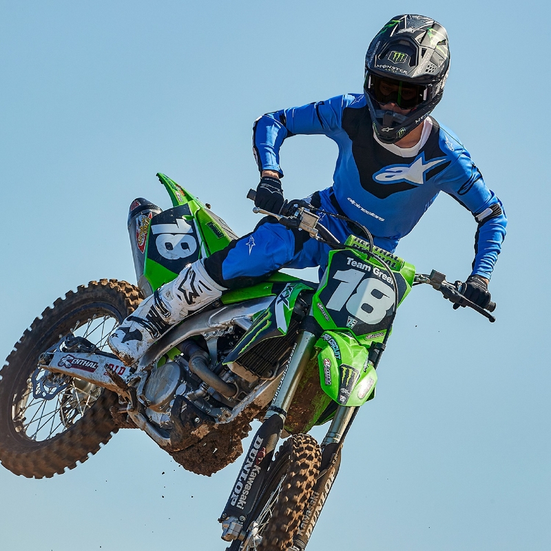 Alpinestars Racer Veil motocross hlače plavo-crne