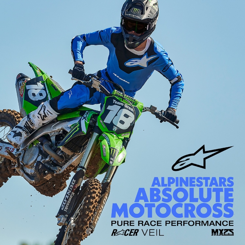 Alpinestars Racer Veil motocross hlače plavo-crne