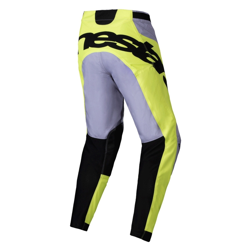 Motocross hlače Alpinestars Racer Veil sivo-fluo žute