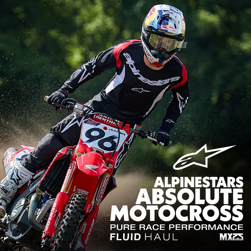 Alpinestars Fluid Haul motocross hlače crno-bijele
