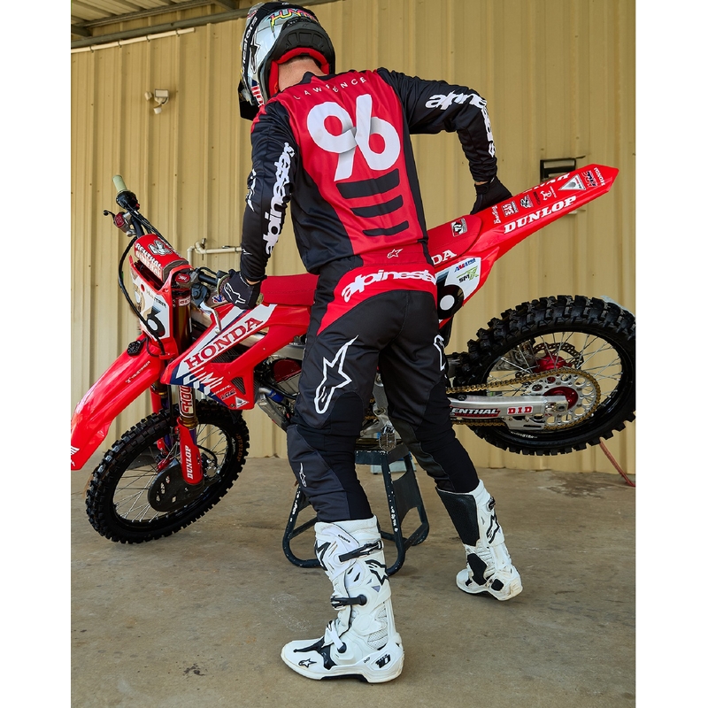 Alpinestars Fluid Haul motocross hlače crno-bijele