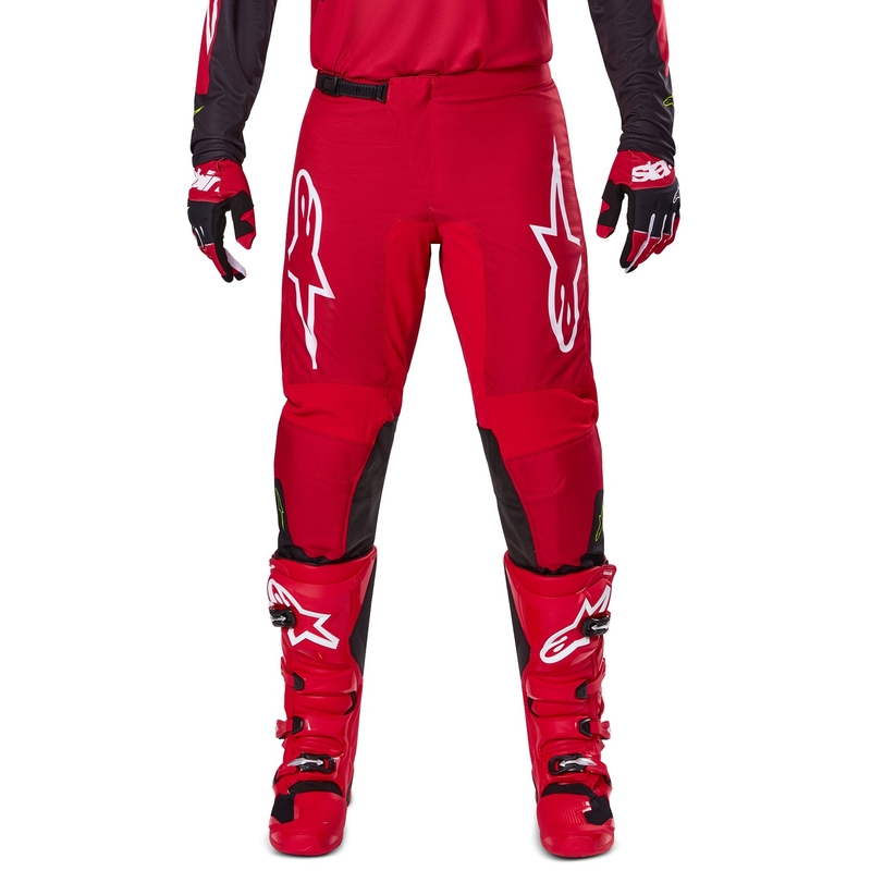 Alpinestars Fluid Haul motocross hlače crveno-crne